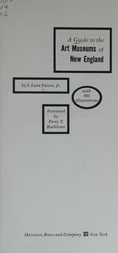 Tapa de A guide to the art museums of New England