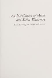 Tapa de An introduction to moral and social philosophy