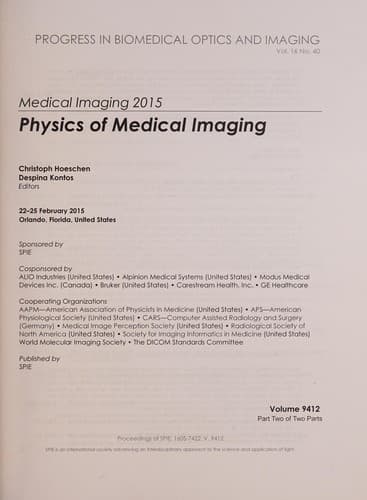 Tapa de Medical Imaging 2015