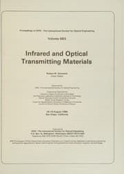 Tapa de Infrared and Optical Transmitting Materials, 683 (Proceedings of SPIE--the International Society for Optical Engineering)