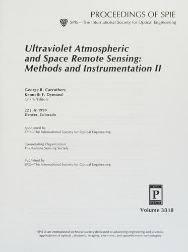 Tapa de Ultraviolet atmospheric and space remote sensing