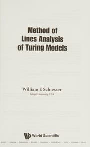 Tapa de Method of Lines Analysis of Turing Models