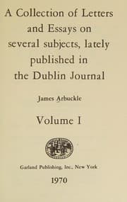 Tapa de A collection of letters and essays on several subjects