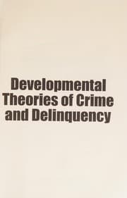 Tapa de Developmental theories of crime and delinquency