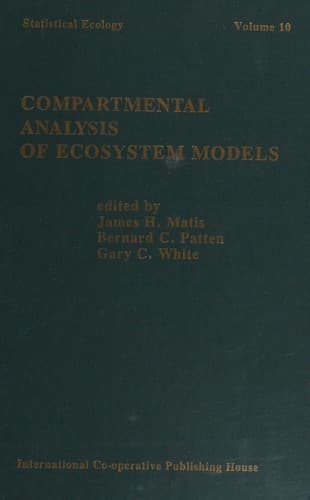 Tapa de Compartmental analysis of ecosystem models