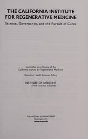 Tapa de California Institute for Regenerative Medicine