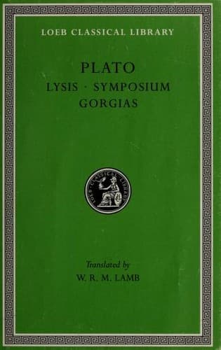 Tapa de Lysis. Symposium. Gorgias.