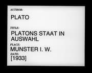 Tapa de Platons Staat in auswahl