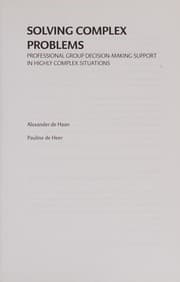 Tapa de Solving complex problems