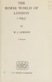 Tapa de The horse world of London (1893)