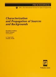 Tapa de Characterization and propagation of sources and backgrounds