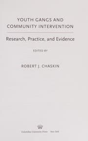 Tapa de Youth gangs and community intervention