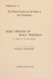 Tapa de Some friends of Walt Whitman