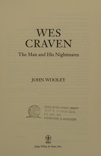 Tapa de Wes Craven