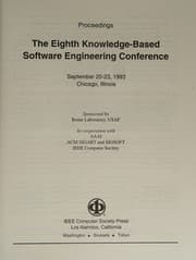 Tapa de Knowledge-Based Software Engineering Conference