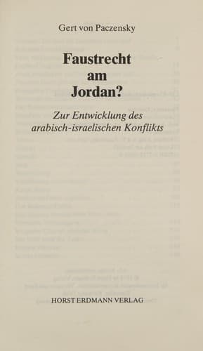 Tapa de Faustrecht am Jordan?