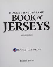 Tapa de Hockey Hall of Fame Book of Jerseys