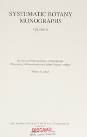 Tapa de Revision of Miconia sect. Chaenopleura (Miconieae, Melastomataceae) in the Greater Antilles