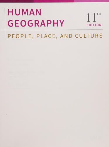 Tapa de Human Geography