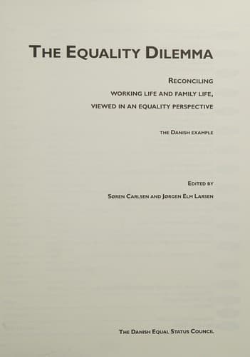 Tapa de The equality dilemma