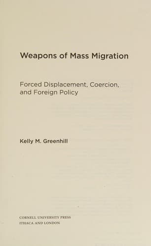 Tapa de Weapons of mass migration