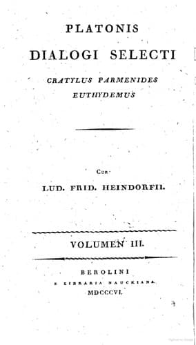 Tapa de Platonis Dialogi Tres