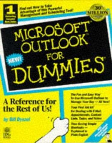 Tapa de Microsoft Outlook for dummies