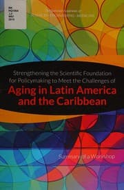 Tapa de Strengthening the Scientific Foundation for Policymaking to Meet the Challenges of Aging in Latin America and the Caribbean