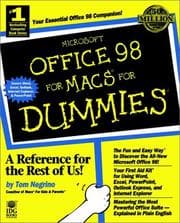 Tapa de Microsoft Office 98 for Macs for dummies