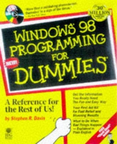 Tapa de Windows 98 programming for dummies