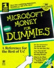 Tapa de Microsoft Money 98 for dummies