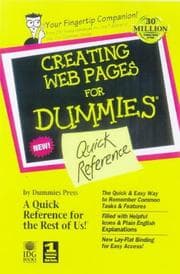 Tapa de Creating Web pages for dummies quick reference