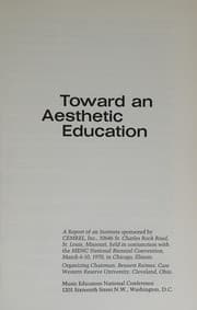 Tapa de Toward an aesthetic education