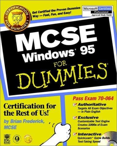 Tapa de MCSE Windows 95 for dummies