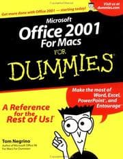 Tapa de Microsoft Office 2001 for Macs for dummies