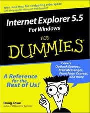 Tapa de Internet Explorer 5.5 for Windows for dummies