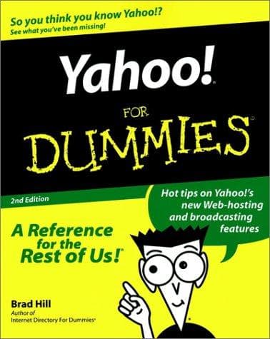 Tapa de Yahoo! for dummies