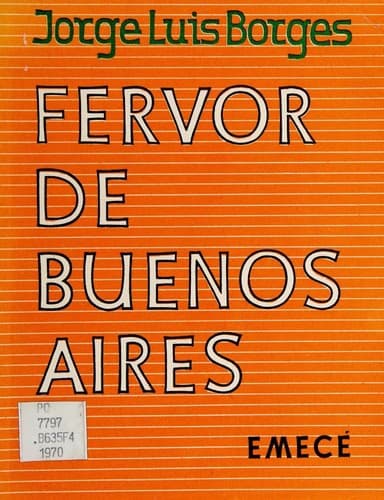 Tapa de Fervor de Buenos Aires