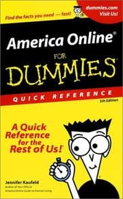 Tapa de America Online for Dummies Quick Reference