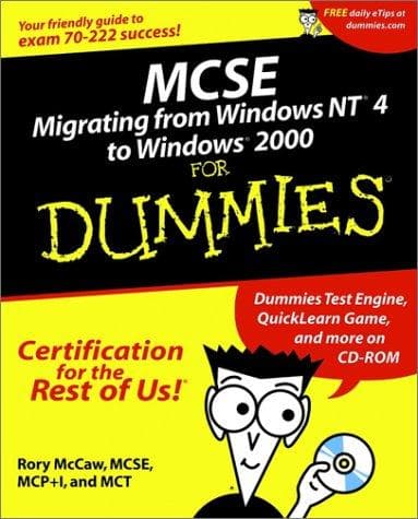 Tapa de MCSE Migrating from Windows NT to Windows 2000 for Dummies