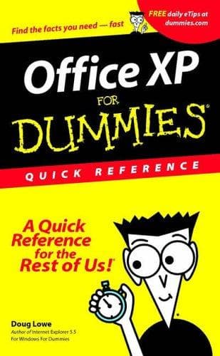 Tapa de Microsoft Office XP for Windows for Dummies Quick Reference