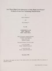 Tapa de Are there high-tech industries or only high-tech firms?