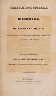 Tapa de Medical and surgical memoirs