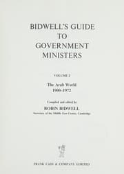 Tapa de Bidwell's guide to government ministers