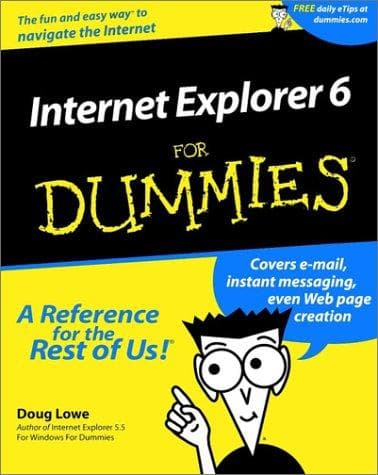 Tapa de Internet Explorer 6 for dummies