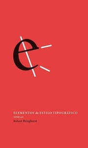 Tapa de Elementos do estilo tipográfico. Versão 4.0
