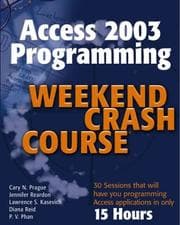 Tapa de Access 2003 programming weekend crash course