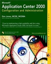 Tapa de Microsoft Application Center 2000 Configuration and Administration