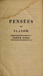 Tapa de Platonis Eclogae de deo, de homine, de legibus
