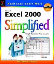 Tapa de Microsoft Excel 2000 simplified